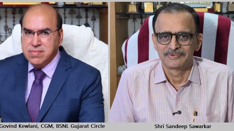 BSNL गुजरात ने श्री संदीप सावरकर को दी भावभीनी विदाई, श्री गोविंद केवलानी का किया हार्दिक स्वागत