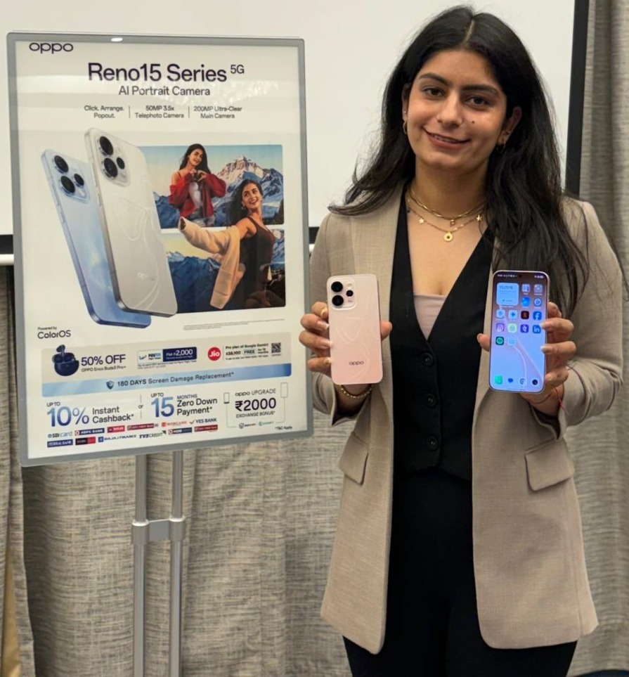 ओप्पो इंडिया ने प्रीमियम रेनो 15 सीरीज़ लॉन्च की